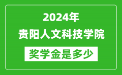 2024年贵阳人文科技学院奖学金多少钱_覆盖率是多少？