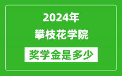 2024年攀枝花学院奖学金多少钱_覆盖率是多少？