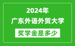 2024年广东外语外贸大学奖学金多少钱_覆盖率是多少？