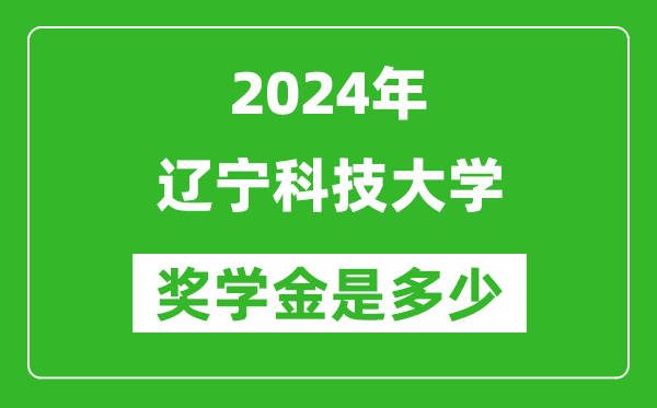 2024年辽宁科技大学奖学金多少钱,覆盖率是多少？