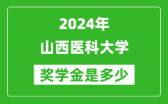 2024年山西医科大学奖学金多少钱_覆盖率是多少？