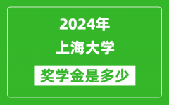 2024年上海大学奖学金多少钱_覆盖率是多少？