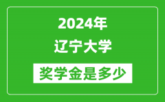 2024年辽宁大学奖学金多少钱_覆盖率是多少？