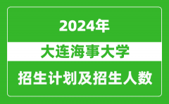 大连海事大学2024年在河南的招生计划和招生人数