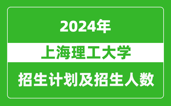 上海理工大学2024年在天津的招生计划及招生人数