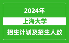 上海大学2024年在重庆的招生计划及招生人数