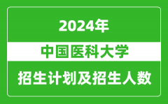 中国医科大学2024年在上海的招生计划及招生人数