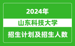 山东科技大学2024年在北京的招生计划及招生人数