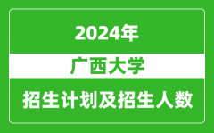 广西大学2024年在海南的招生计划及招生人数