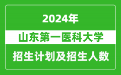 山东第一医科大学2024年在宁夏的招生计划及招生人数