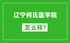 辽宁何氏医学院怎么样好不好_值得报考吗？