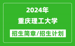 重庆理工大学2024年高考招生简章及各省招生计划人数