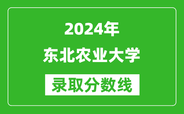 2024上海高考多少分可以上东北农业大学（含分数线、位次）