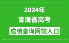 2024年青海省高考成绩查询网站入口（http://www.qhjyks.com/）