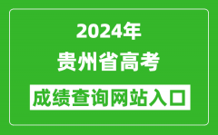 2024年贵州省高考成绩查询网站入口（http://zsksy.guizhou.gov.cn/）