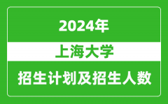 上海大学2024年在河北的招生计划及招生人数