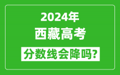 2024年西藏高考分数线会降吗_今年高考分数线预测