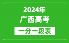 2024广西高考一分一段表_高考位次排名查询（完整版）