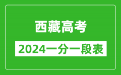 西藏高考分数线2024年一分一段表（文科+理科）