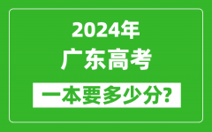 2024年广东一本要多少分_广东一本线预估