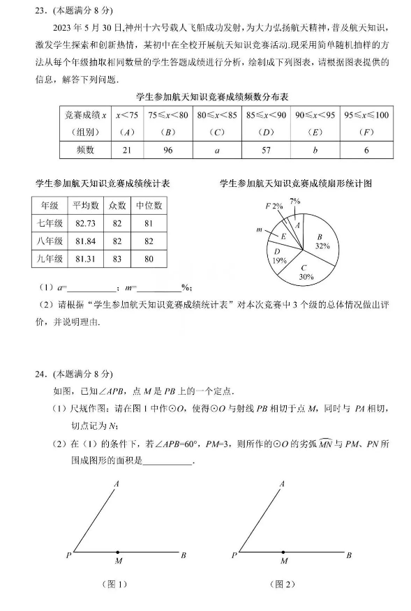 2024年无锡中考数学试卷真题及答案解析