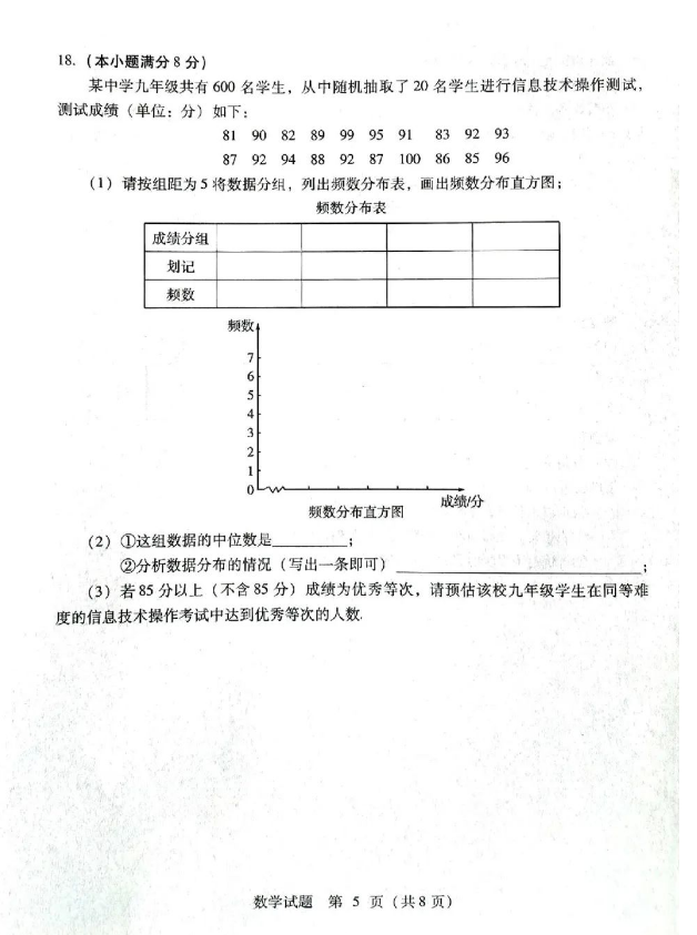 2024年临沂中考数学试卷真题及答案解析