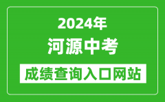 2024年河源中考成绩查询入口网站（http://www.heyuan.gov.cn/bmjy/hysjyj/tzgg/