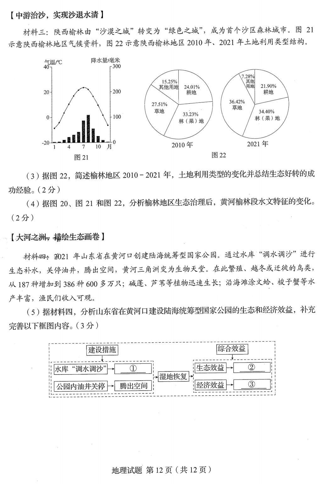 2024年青岛中考地理试卷真题及答案解析