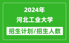 2024年河北工业大学各省招生计划及各专业招生人数是多少？