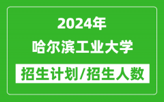 2024年哈尔滨工业大学各省招生计划及各专业招生人数是多少？