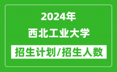 2024年西北工业大学各省招生计划及各专业招生人数是多少？