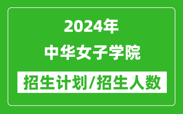 2024年中华女子学院各省招生计划及各专业招生人数是多少