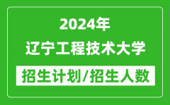 2024年辽宁工程技术大学各省招生计划及各专业招生人数是多少？