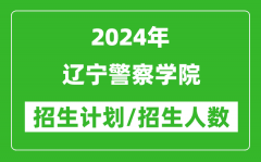 2024年辽宁警察学院各省招生计划及各专业招生人数是多少？