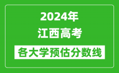 2024江西高考省内外各大学预估分数线参考（历年预估位次和分数线）