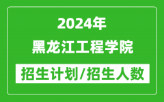2024年黑龙江工程学院各省招生计划及各专业招生人数是多少？