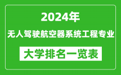 2024年全国无人驾驶航空器系统工程专业大学排名一览表