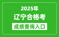 2025年辽宁学考合格考成绩查询入口网址(https://www.lnzsks.com)