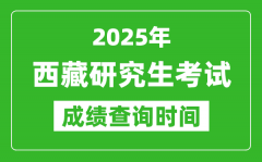 2025年西藏考研成绩查询时间_西藏2025考研什么时候查分