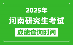 2025年河南考研成绩查询时间_河南2025考研什么时候查分