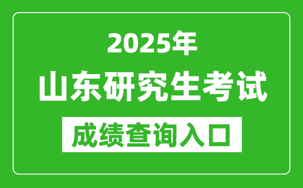 2025年山东硕士研究生初试成绩查询入口(https://www.sdzk.cn)