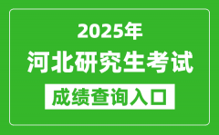 2025年河北硕士研究生初试成绩查询入口(http://www.hebeea.edu.cn)