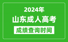 2024年山东成人高考成绩查询时间_山东成考分数什么时候出来