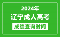 2024年辽宁成人高考成绩查询时间_辽宁成考分数什么时候出来