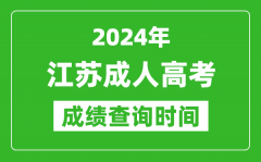 2024年江苏成人高考成绩查询时间_江苏成考分数什么时候出来