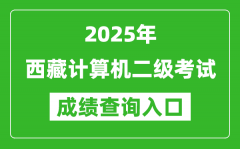 2025年西藏计算机二级考试成绩查询入口(https://www.neea.edu.cn)