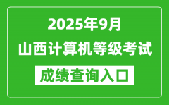 2025年9月山西计算机等级考试成绩查询入口(https://www.neea.edu.cn)