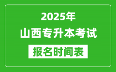 2025年山西专升本考试报名时间_具体是什么时候