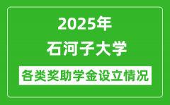 2025年石河子大学各类奖助学金情况_一般能有多少钱？