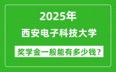 2025西安电子科技大学奖学金评定制度_一般能有多少钱？